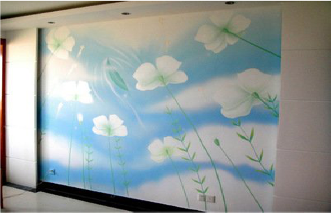 南华画墙绘怎么画好白云的蓬松感？