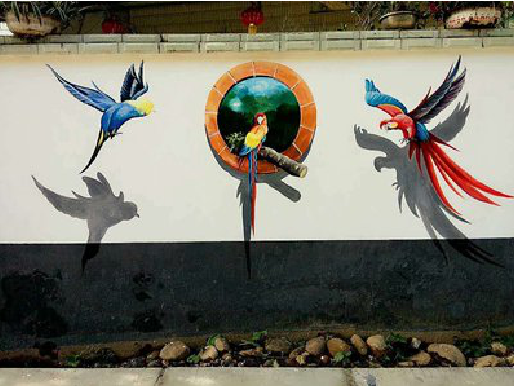 南华视觉错位-3D墙绘设计