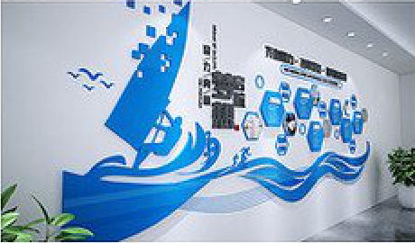 南华海浪主题文化墙如何设计？