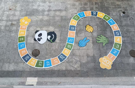 南华地面游戏彩绘