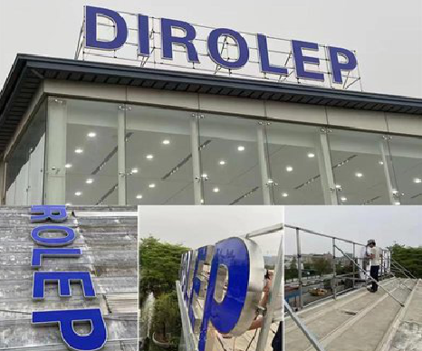 南华楼顶发光字安装的注意事项。